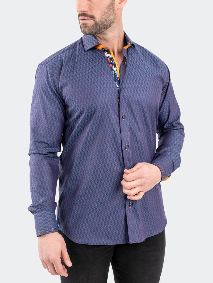 Maceoo Stretch Shirt | Einstein Jacqpique Purple