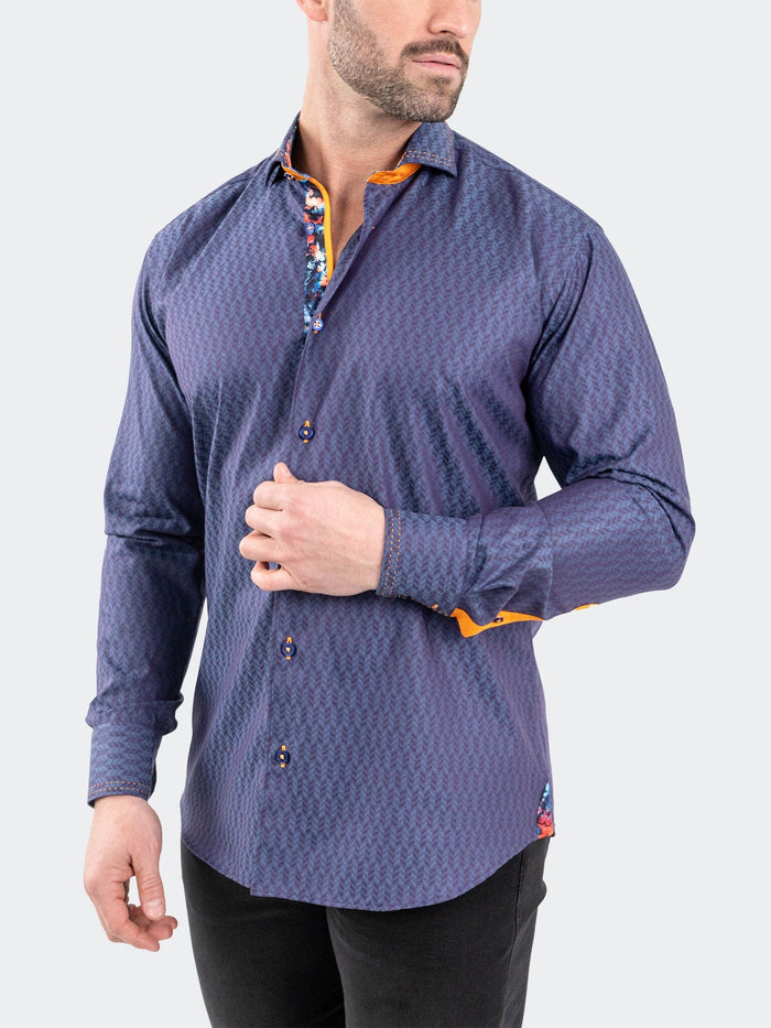 Maceoo Stretch Shirt | Einstein Jacqpique Purple