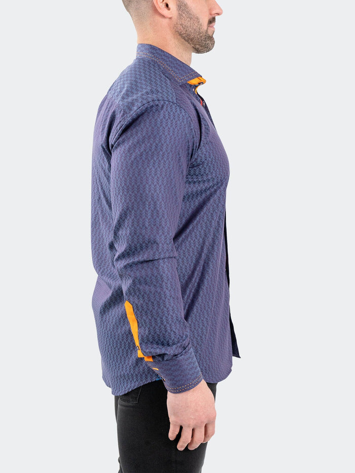 Maceoo Stretch Shirt | Einstein Jacqpique Purple