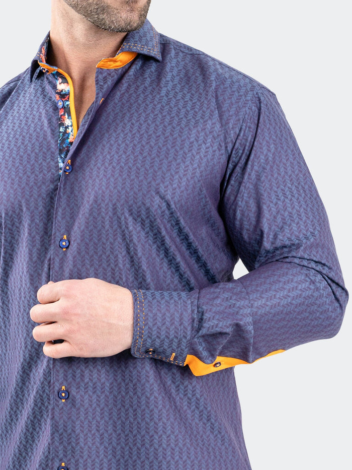 Maceoo Stretch Shirt | Einstein Jacqpique Purple