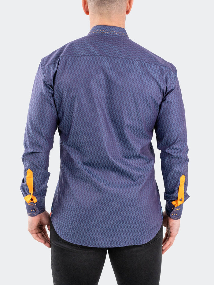 Maceoo Stretch Shirt | Einstein Jacqpique Purple