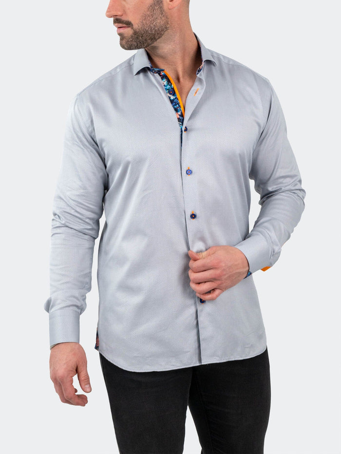 Maceoo Stretch Shirt | Einstein JacqSlate Grey