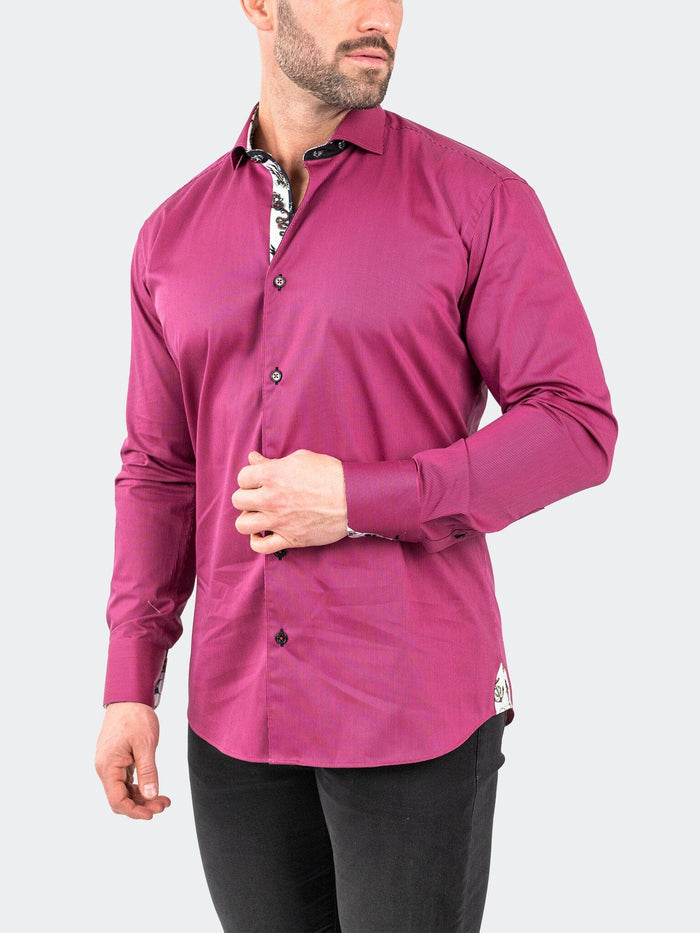 Maceoo Stretch Shirt | Einstein JacqStripes Purple