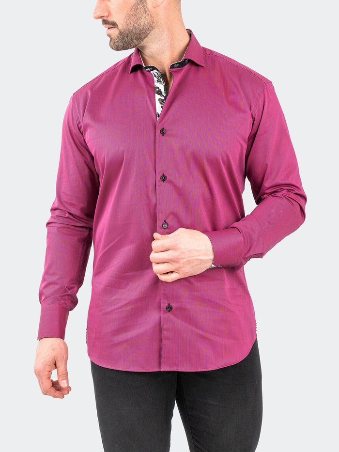 Maceoo Stretch Shirt | Einstein JacqStripes Purple