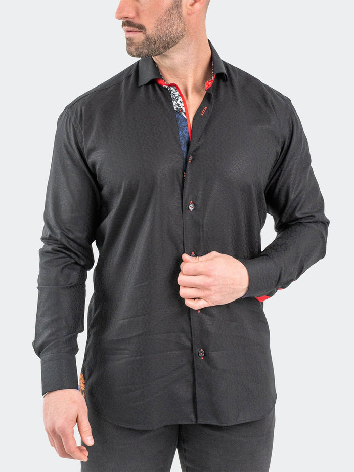 Maceoo Stretch Shirt | Einstein Jacqwings Black