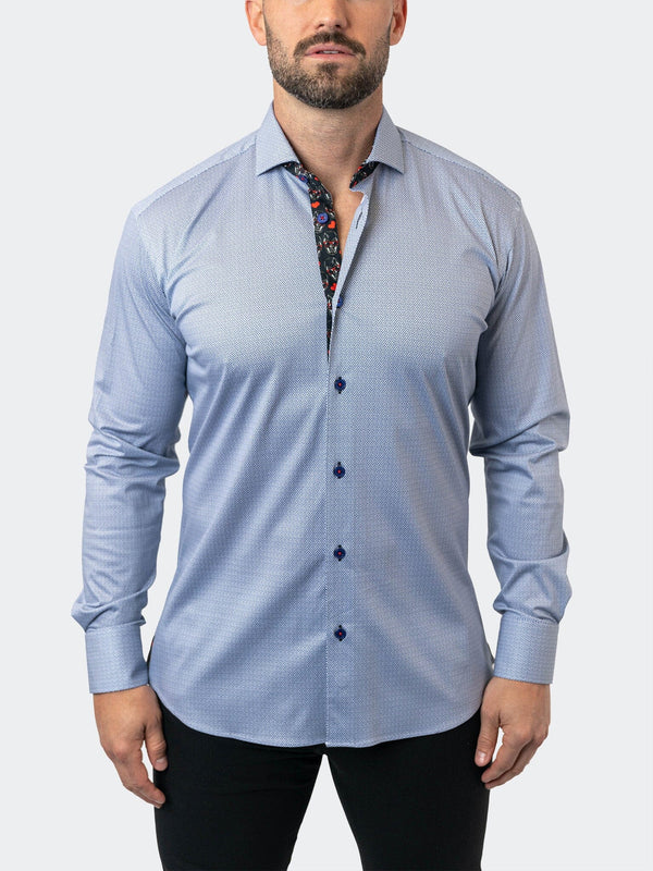 Maceoo Stretch Shirt | Einstein StretchParallel96 Blue