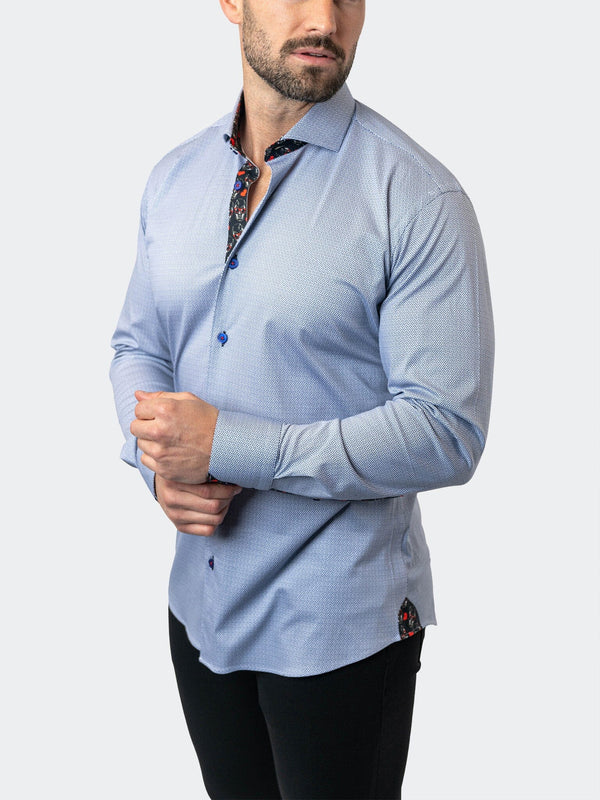 Maceoo Stretch Shirt | Einstein StretchParallel96 Blue