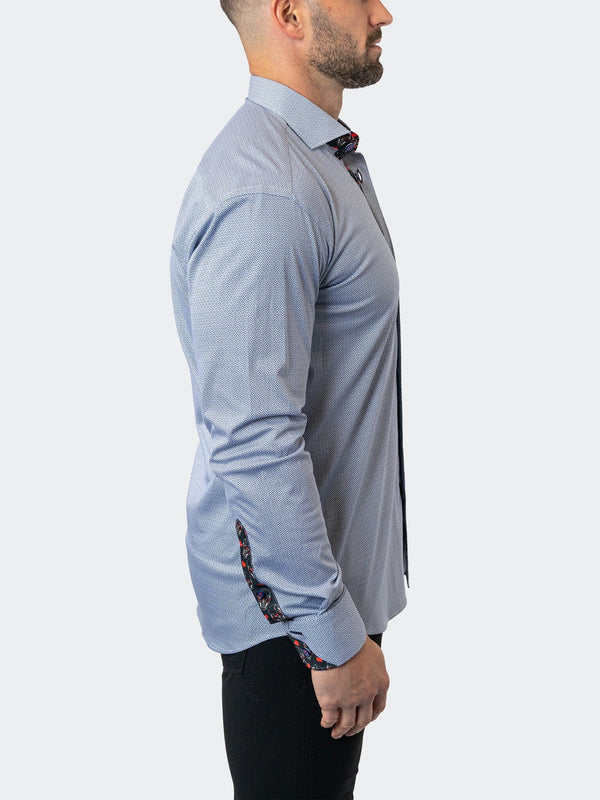 Maceoo Stretch Shirt | Einstein StretchParallel96 Blue