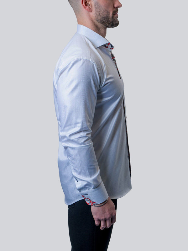 Maceoo Stretch Shirt | Einstein Shimmer White