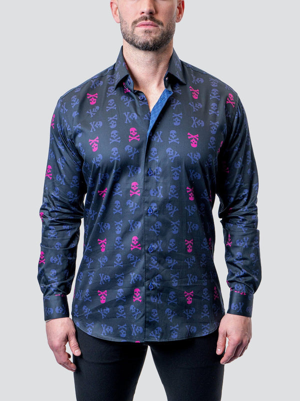 Maceoo Shirt | Fibonacci Skull Line Multi