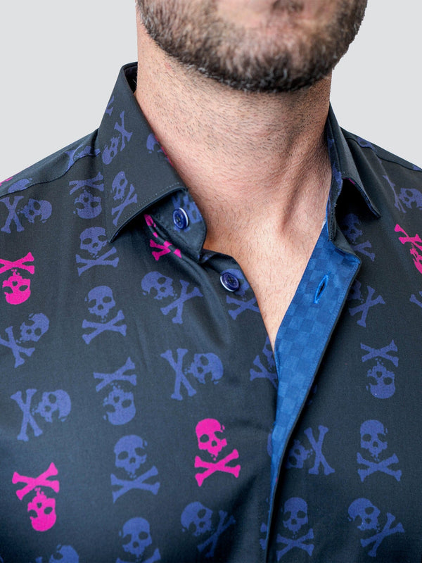 Maceoo Shirt | Fibonacci Skull Line Multi