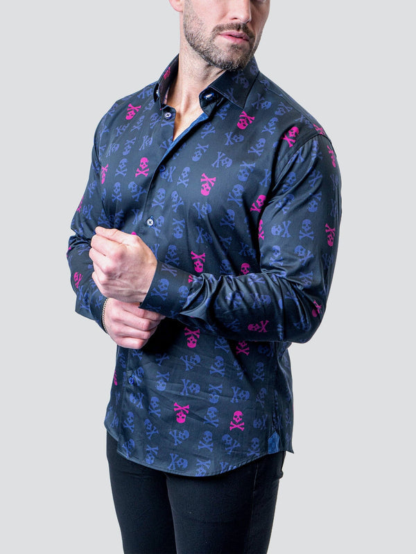 Maceoo Shirt | Fibonacci Skull Line Multi