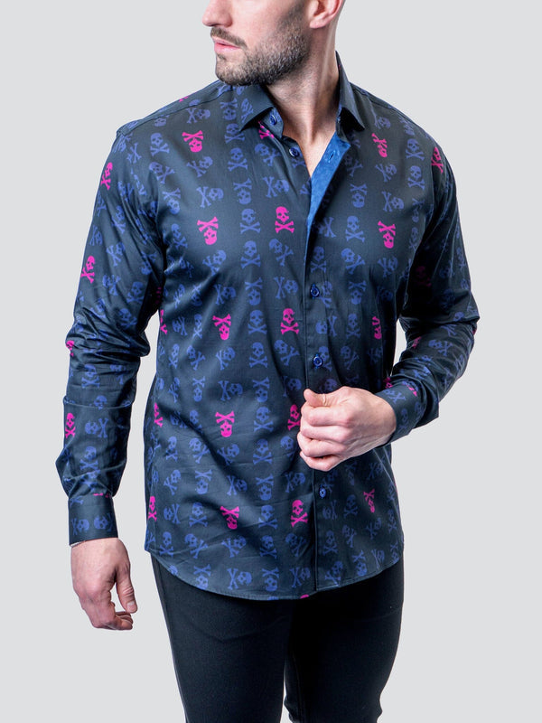 Maceoo Shirt | Fibonacci Skull Line Multi