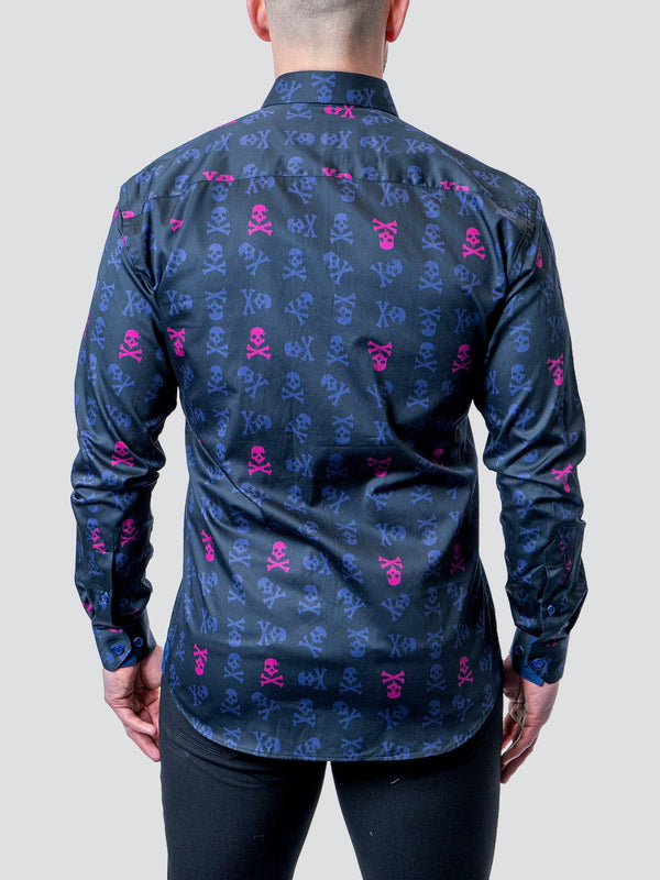 Maceoo Shirt | Fibonacci Skull Line Multi