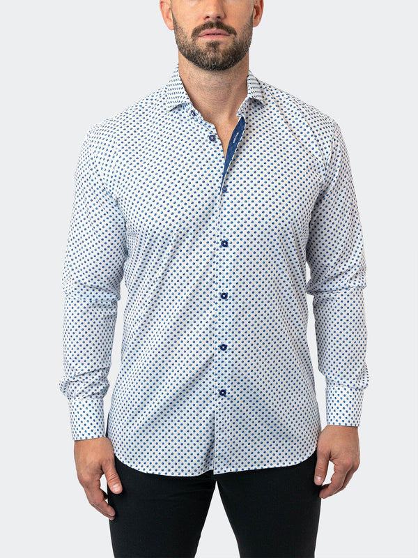 Maceoo Stretch Shirt | Einstein StretchMarbles87 White