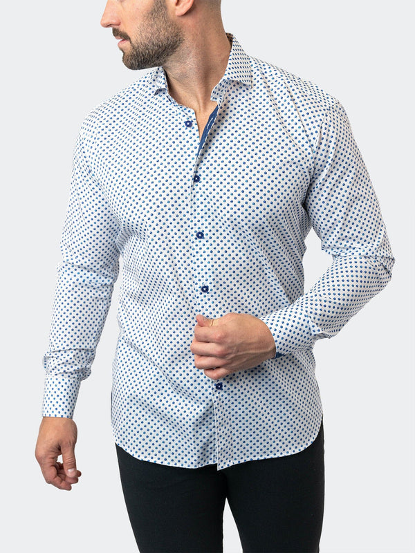 Maceoo Stretch Shirt | Einstein StretchMarbles87 White