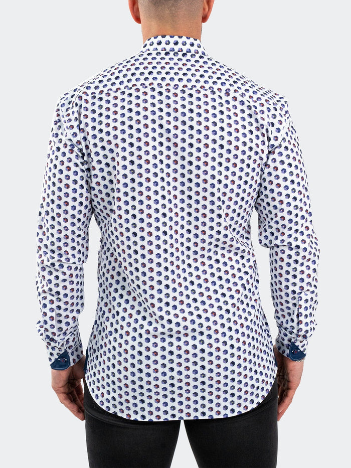 Maceoo Stretch Shirt | Einstein StretchCuboid White