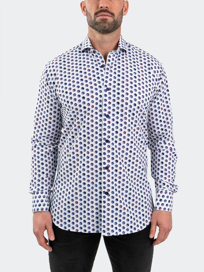 Maceoo Stretch Shirt | Einstein StretchCuboid White