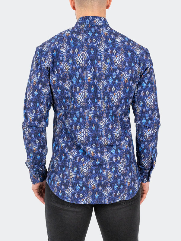 Maceoo Shirt | Einstein StretchDragonEye Blue