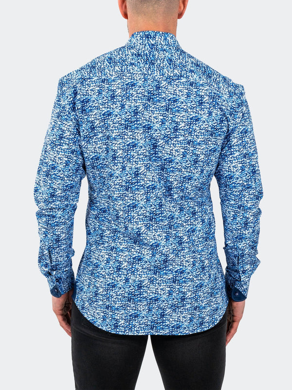 Maceoo Shirt | Einstein StretchIceCubes Blue