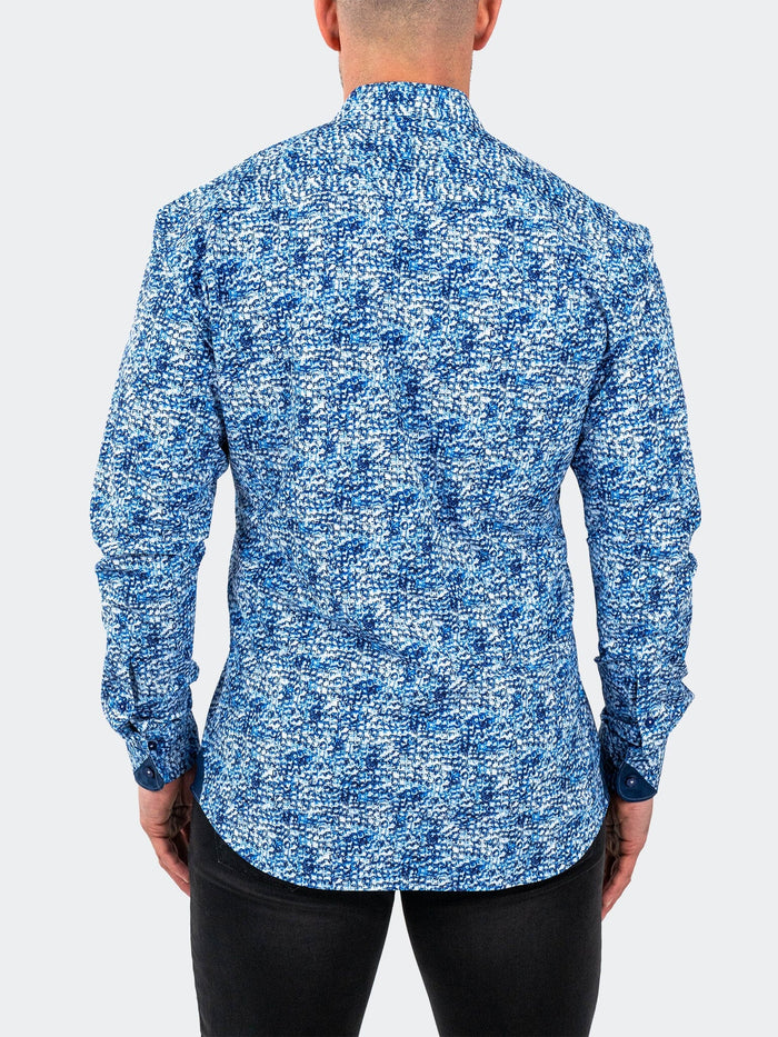 Maceoo Stretch Shirt | Einstein StretchIceCubes Blue