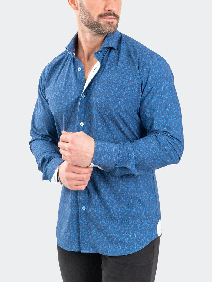 Maceoo Stretch Shirt | Einstein StretchOceanicBlue