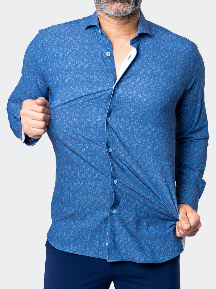 Maceoo Stretch Shirt | Einstein StretchOceanicBlue