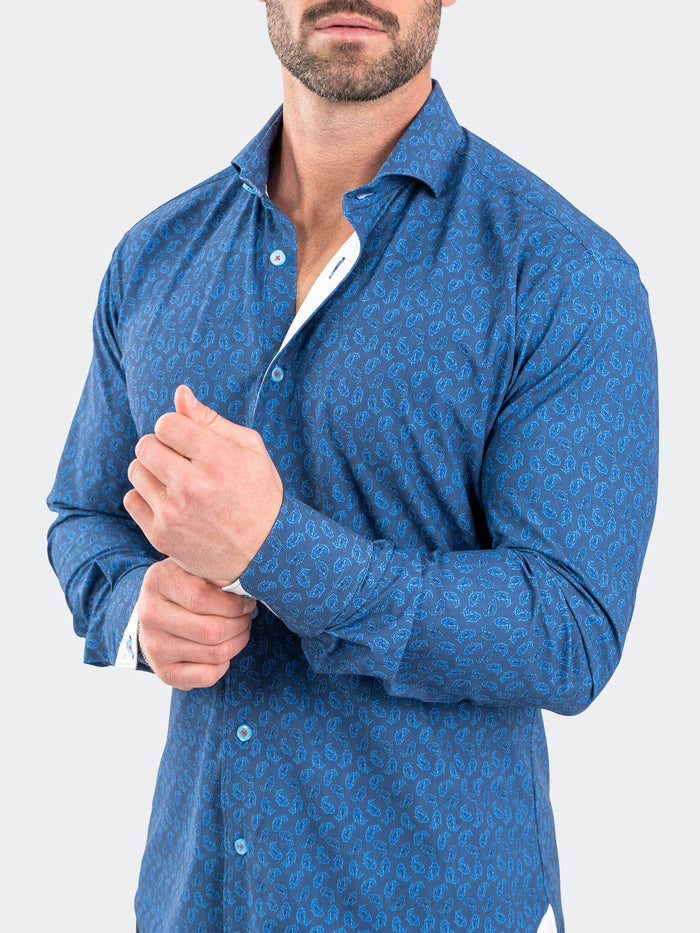 Maceoo Stretch Shirt | Einstein StretchOceanicBlue