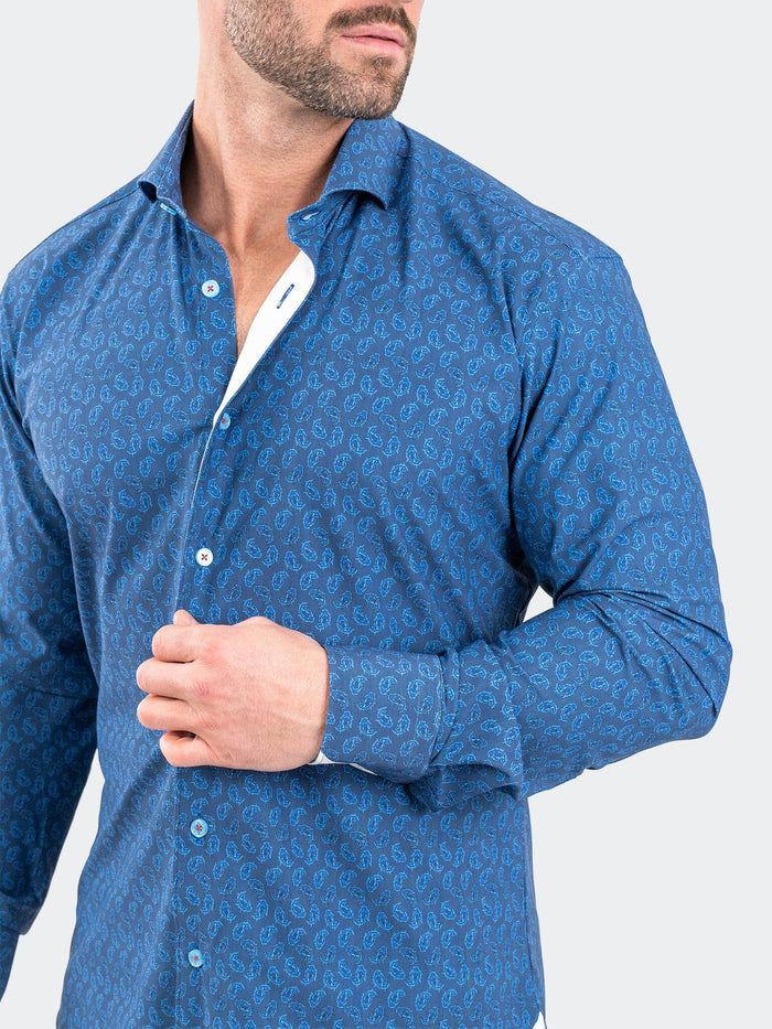 Maceoo Stretch Shirt | Einstein StretchOceanicBlue