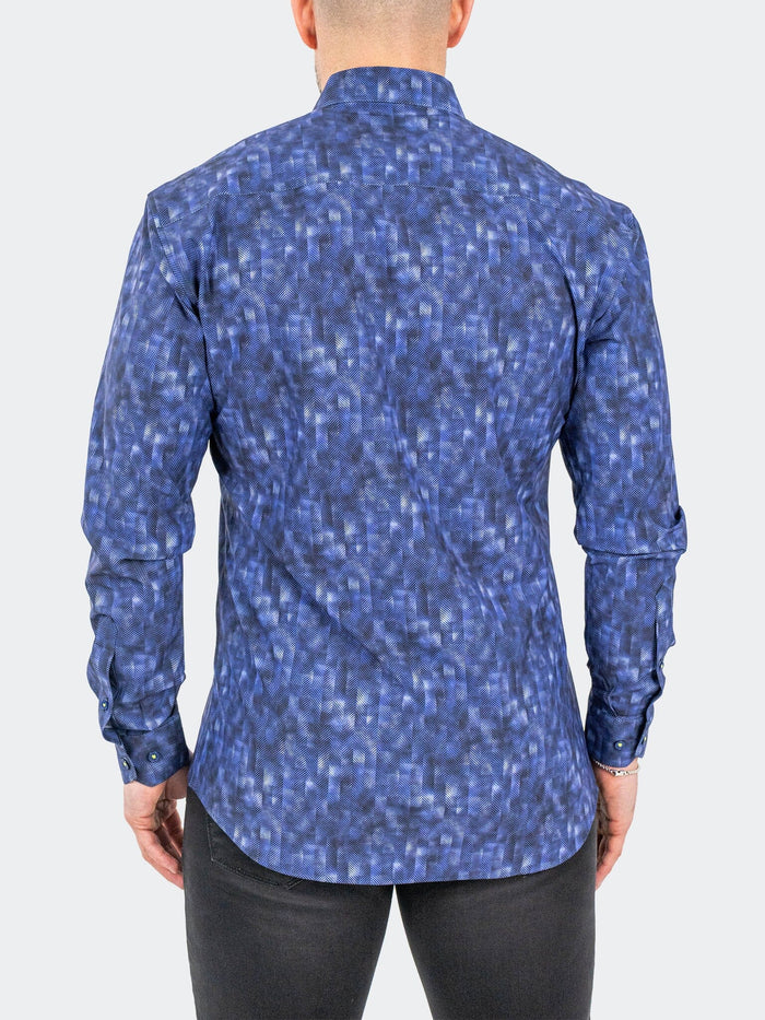 Maceoo Stretch Shirt | Einstein StretchiPixelated Purple