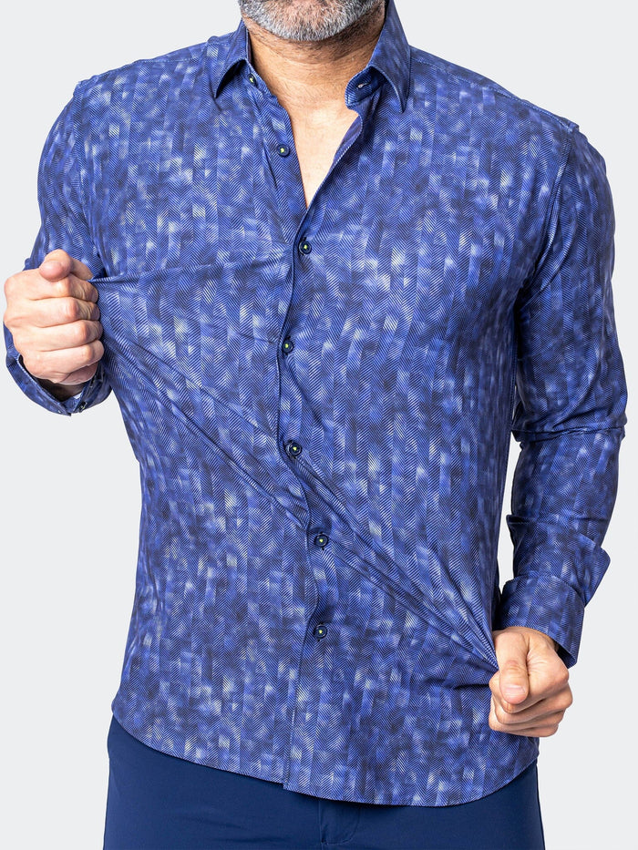 Maceoo Stretch Shirt | Einstein StretchiPixelated Purple