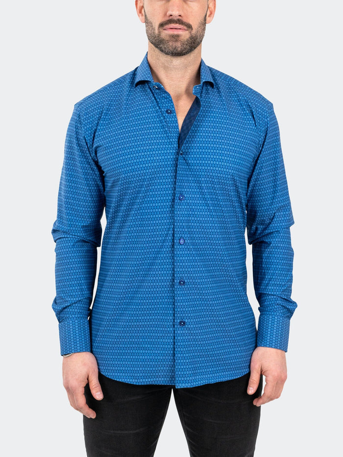 Maceoo Stretch Shirt | Einstein StretchSpectacle Blue