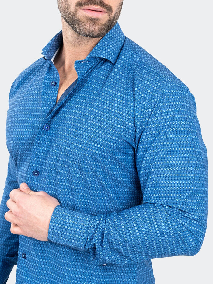 Maceoo Stretch Shirt | Einstein StretchSpectacle Blue