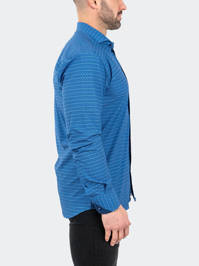 Maceoo Stretch Shirt | Einstein StretchSpectacle Blue