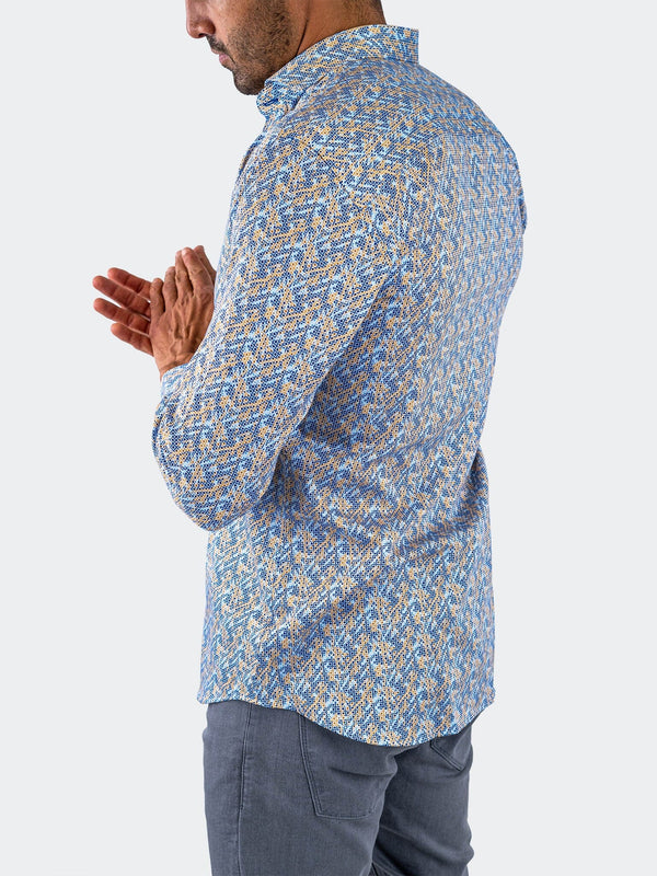 Maceoo Shirt | Einstein Stretchsymbol22 Blue