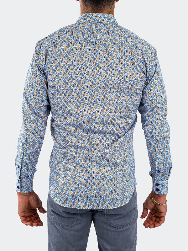 Maceoo Shirt | Einstein Stretchsymbol22 Blue