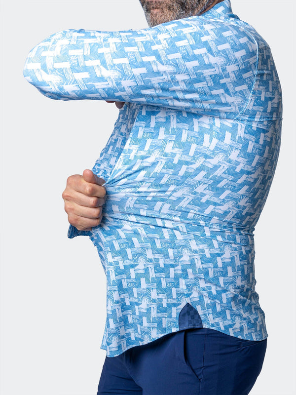 Maceoo Shirt | Einstein StretchwoodWaves Blue