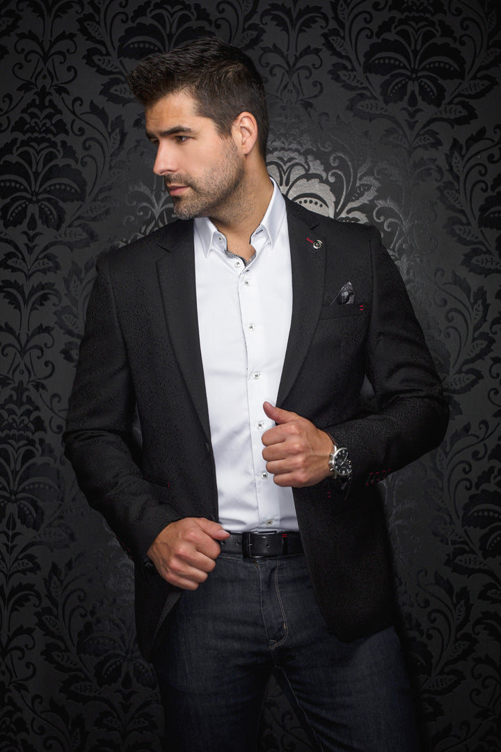 Au Noir Stretch Blazer | Filoni Black