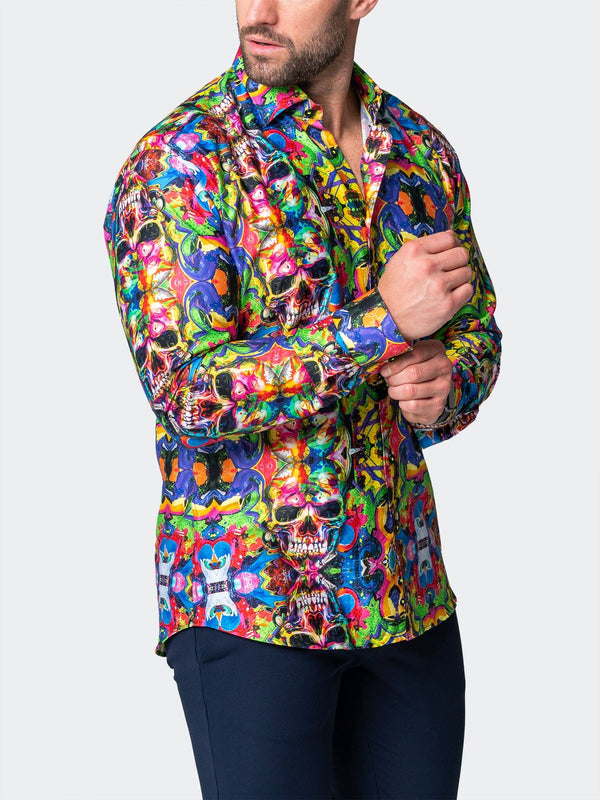 Maceoo Stretch Shirt | Fibonacci AcidSkull Multi