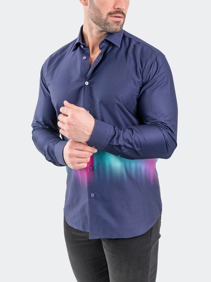 Maceoo Shirt | Fibonacci Aurora Purple