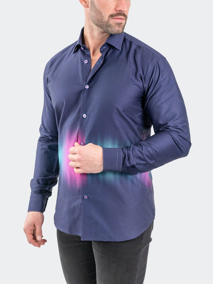 Maceoo Shirt | Fibonacci Aurora Purple