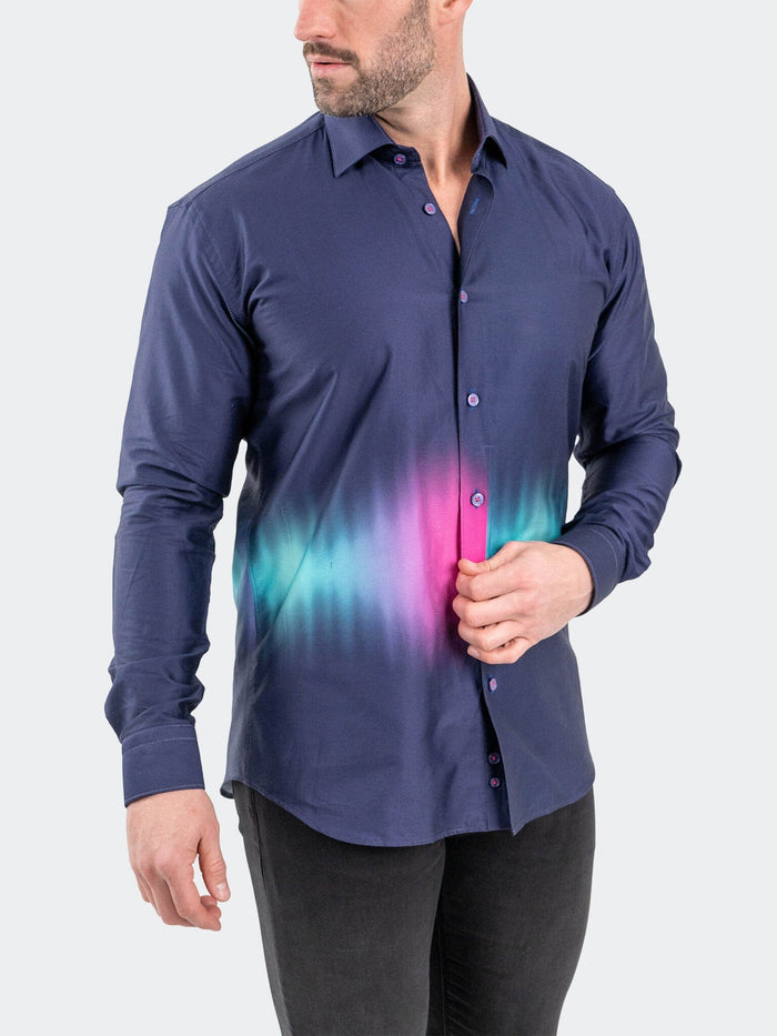 Maceoo Shirt | Fibonacci Aurora Purple