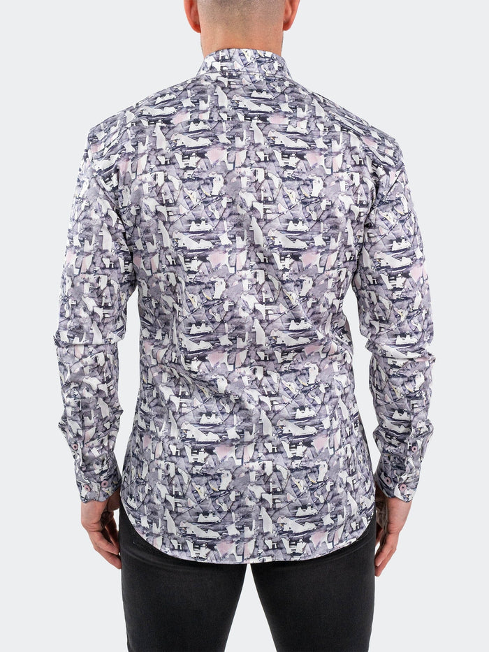 Maceoo Stretch Shirt | Fibonacci Birch White