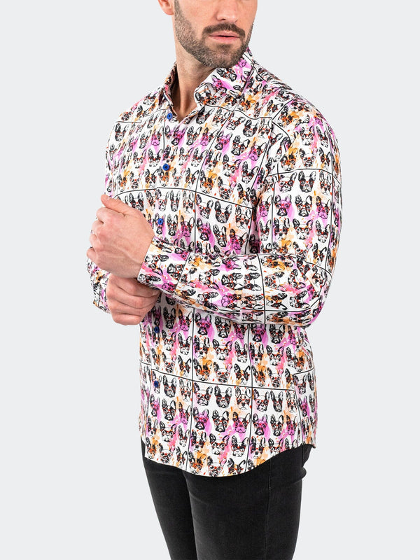 Maceoo Stretch Shirt | Fibonacci Frenchienerd White