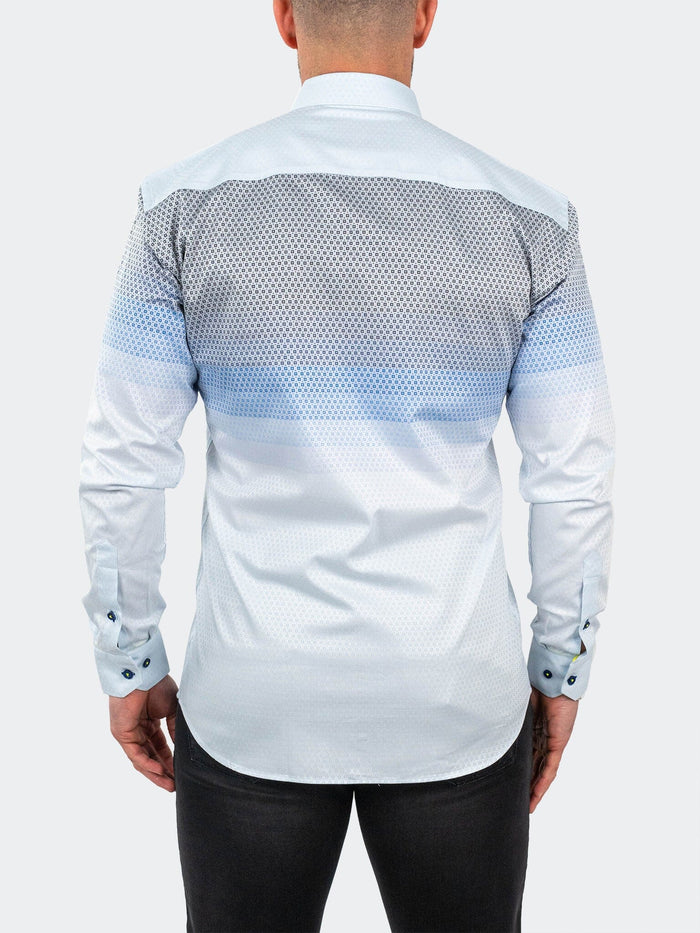 Maceoo Stretch Shirt | Fibonacci Jacqdegrade Blue