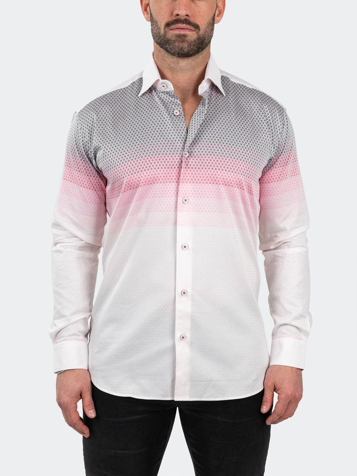 Maceoo Stretch Shirt | Fibonacci Jacqdegrade Pink