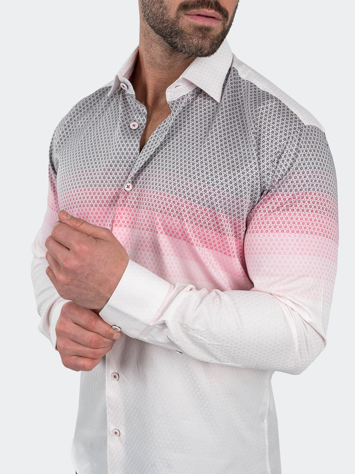 Maceoo Stretch Shirt | Fibonacci Jacqdegrade Pink