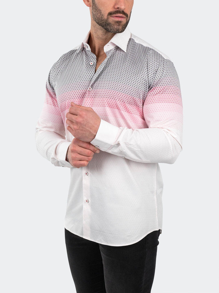 Maceoo Stretch Shirt | Fibonacci Jacqdegrade Pink