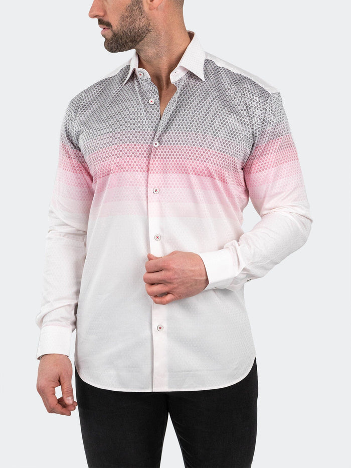 Maceoo Stretch Shirt | Fibonacci Jacqdegrade Pink