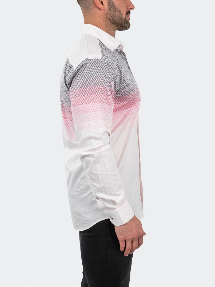 Maceoo Stretch Shirt | Fibonacci Jacqdegrade Pink